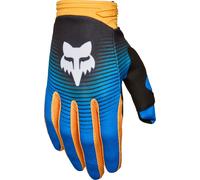 FOX 180 Collect Guantes de motocross, Azul/Naranja, Talla 2XL