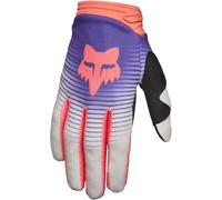 FOX 180 Collect Guantes de motocross femenino, rosa/morado, Talla XL