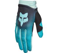 FOX 180 Collect Guantes de motocross femenino, Turquesa/negro, Talla S