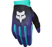 FOX 180 Collect Guantes de motocross, negro-lila, tamaño L para Hombres
