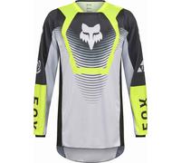 FOX 180 Collect Maillot de motocross, negro-gris-amarillo, tamaño M para Hombres