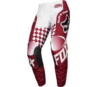 FOX 180 CZAR Pantalones de Motocross, rojo, Talla 30