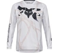 FOX 180 Diffuse Special Edition Camiseta juvenil de motocross, Blanco/Negro, Talla YM