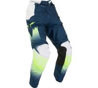FOX 180 Flora Pantalones de motocross, azul/blanco, Talla 26