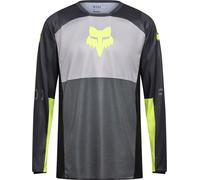 FOX 180 Flow Maillot de motocross, negro/amarillo, Talla S