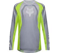 FOX 180 Frame Maillot de motocross, gris/amarillo, Talla L