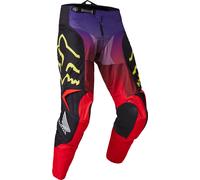 FOX 180 Honda Pantalones de motocross, negro/rojo, Talla 26