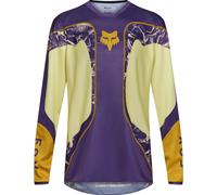 FOX 180 Image Print Maillot de motocross, lila-amarillo, tamaño XL para Hombres