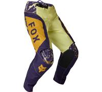 FOX 180 Image Print Pantalones de motocross, morado/amarillo, Talla 38