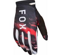FOX 180 Kairos Guantes de motocross, negro-blanco-rojo, tamaño XL para Hombres