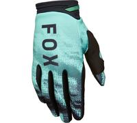 FOX 180 Kairos Guantes de motocross, negro-turquesa, tamaño 2XL para Hombres