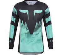 FOX 180 Kairos Maillot de motocross juvenil, negro-azul, tamaño XL