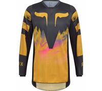 FOX 180 Kairos Maillot de motocross, negro/amarillo, Talla M