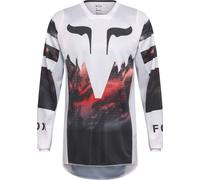 FOX 180 Kairos Maillot de motocross, negro-blanco-rojo, tamaño S para Hombres