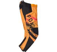 FOX 180 Kairos Pantalones de motocross para jóvenes, negro-naranja, tamaño 28