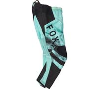 FOX 180 Kairos Pantalones de motocross para jóvenes, negro-turquesa, tamaño 26