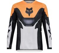 FOX 180 Noble Camiseta juvenil de motocross, negro-blanco-naranja, tamaño M