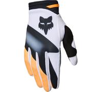 FOX 180 Noble Guantes de motocross, negro-blanco-amarillo, tamaño 2XL para Hombres