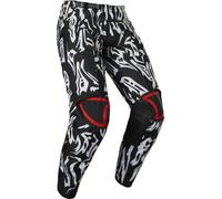 Fox 180 Peril Pantalones de Motocross, Negro/Blanco, Talla 30