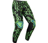 Fox 180 Peril Pantalones de Motocross, negro/verde, Talla 34