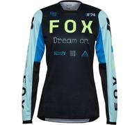 FOX 180 Race Spec Maillot de motocross para mujer, negro, tamaño S
