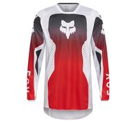 FOX 180 Shield Maillot de motocross, negro-blanco-rojo, tamaño L para Hombres