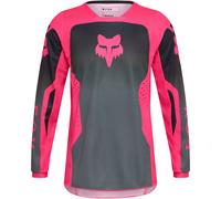 FOX 180 Shield Maillot de motocross juvenil, negro-rosa, tamaño M