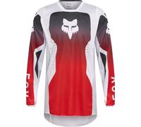 FOX 180 Shield Maillot de motocross, negro-blanco-rojo, tamaño S para Hombres