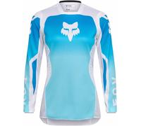 FOX 180 Shield Maillot de motocross para mujer, azul/blanco, Talla XL
