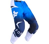 FOX 180 Shield Pantalones de motocross, azul/blanco, Talla 34