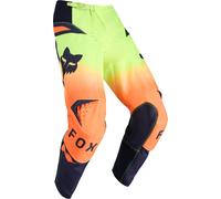 FOX 180 Shield Pantalones de motocross, negro/naranja, Talla 30