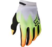 FOX 180 Statk Guantes de motocross, rojo-amarillo, tamaño S para Hombres