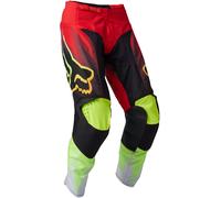 FOX 180 Statk Pantalones de motocross, rojo, Talla 30