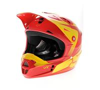 Fox 2015 - Casco de Motocross para niños V1 Imperial, Rojo/Amarillo: Talla S (45-46 cm)