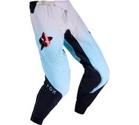 FOX 360 Drip Pantalones de motocross, negro-azul, tamaño 34 para Hombres