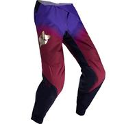FOX 360 Drip Pantalones de motocross, Rojo burdeos, Talla 28