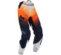 FOX 360 Revise Pantalones de motocross, azul-naranja, tamaño 28 para Hombres
