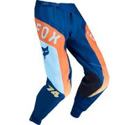 FOX 360 Tine Pantalones de motocross, azul-naranja, tamaño 32 para Hombres