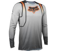 FOX 360 Vizen Maillot de Motocross, gris/naranja, Talla S