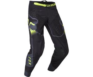 FOX 360 Vizen Pantalones de motocross, negro-amarillo, tamaño 30 para Hombres