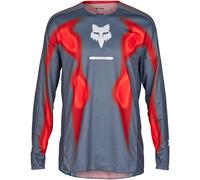 FOX 360 Volatile Maillot de motocross, gris/rojo, Talla L