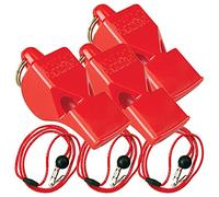 Fox 40 Classic con cordón de separación, 3 Unidades, Rojo