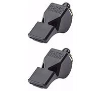 Fox 40 Classic Whistle Referee Safety Alert Dog Rescue, Lifeguard-Black (2-Pack)