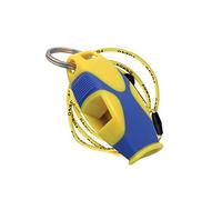 Fox 40 Sharx Silbato con cordón, amarillo / azul