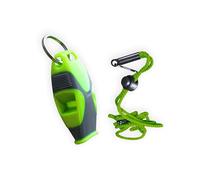 Fox 40 Sharx Whistle and Lanyard Silbato, Adultos Unisex, Charcoal/Green (Multicolor), Talla Única