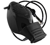 Fox 40 Silbato y Correa para la muñeca Epik de Fox Head; empuñadura de Boca Acolchada (CMG), Negro