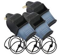 Fox 40 Sonik Blast CMG con cordón Breakaway, Paquete de 3 (Negro)