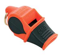 Fox 40 Sonik Blast CMG - Silbato de Seguridad con cordón Separable, Color Negro y Blanco