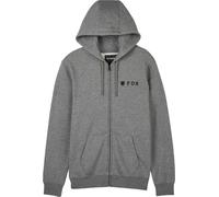 FOX Absolute Sudadera con capucha con cremallera, gris, Talla L