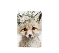 Fox - Ambientadores de coche con corona floral neutral, 4 unidades, tarjetas perfumadas colgantes, tarjetas perfumadas para coche, tabletas de aromaterapia